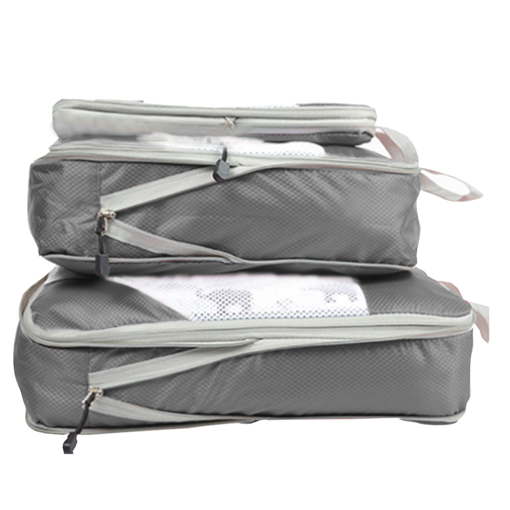 3 X Travel Compression Packing Cubes Travel Packing Cubes Grey