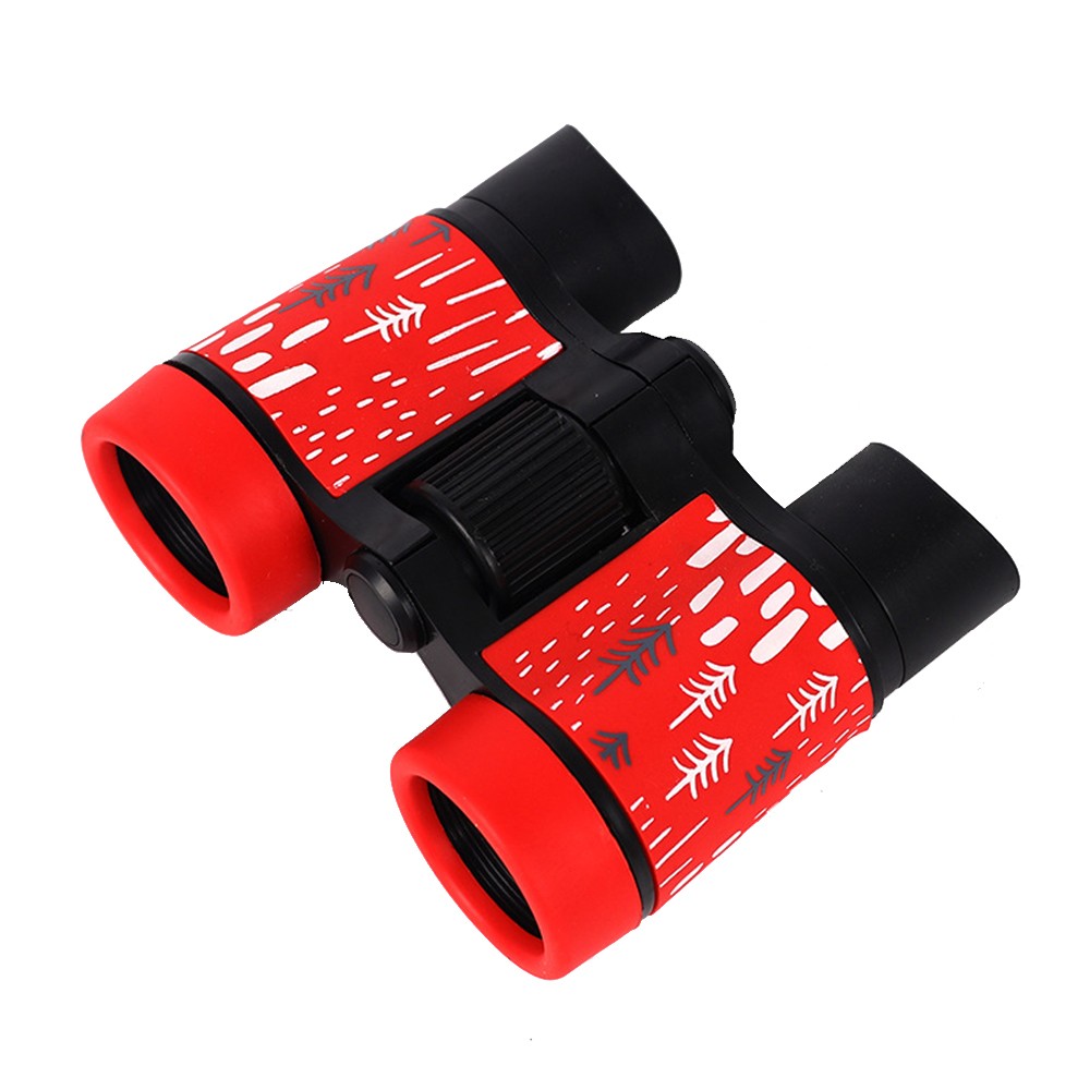 1Pc 4x30 HD Kids Binoculars Telescope Optics Binoculars Kids Toy Red