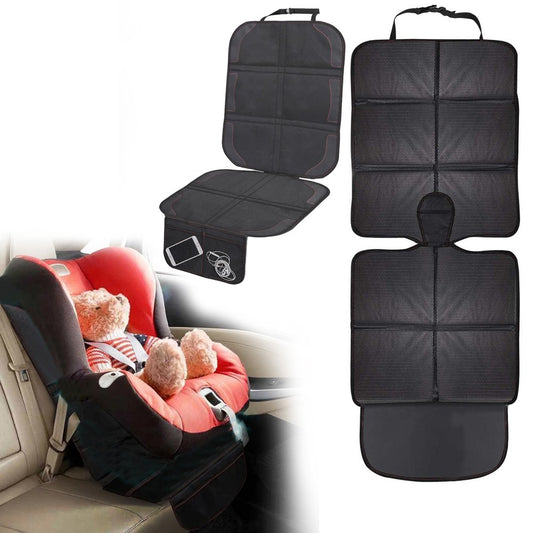 1Pc Car Seat Cushion Cover Car Seat Protector with Organizer Pockets