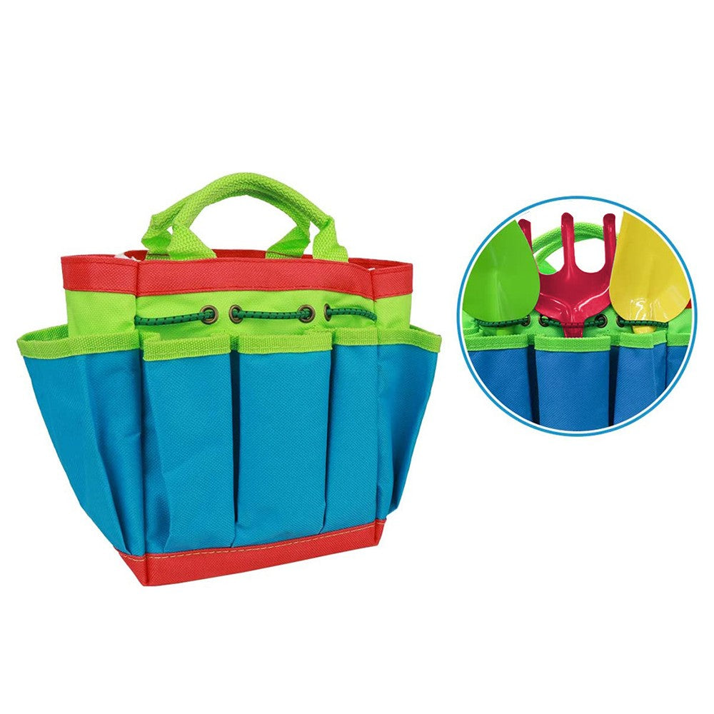 Set of 10Pcs Kids Gardening Tools Set with Garden Tools Bag