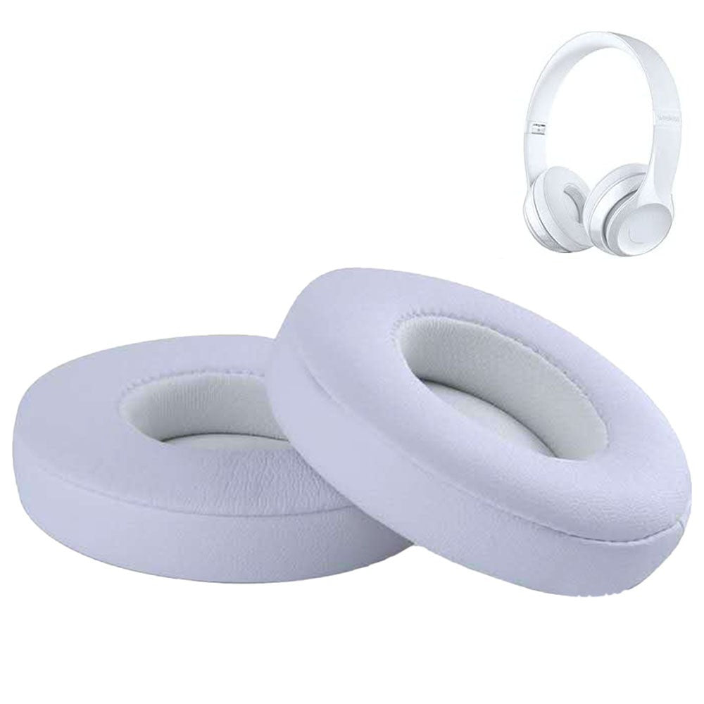 Pair of Replacement Ear Pads Earpads Cushion Cover for Beats Solo 2 Solo 3 Wireless On-Ear Headphone White