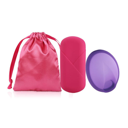 30ml Women Leak Proof Menstrual Cup Reusable Silicone Period Disc for Feminine Hygiene Purple