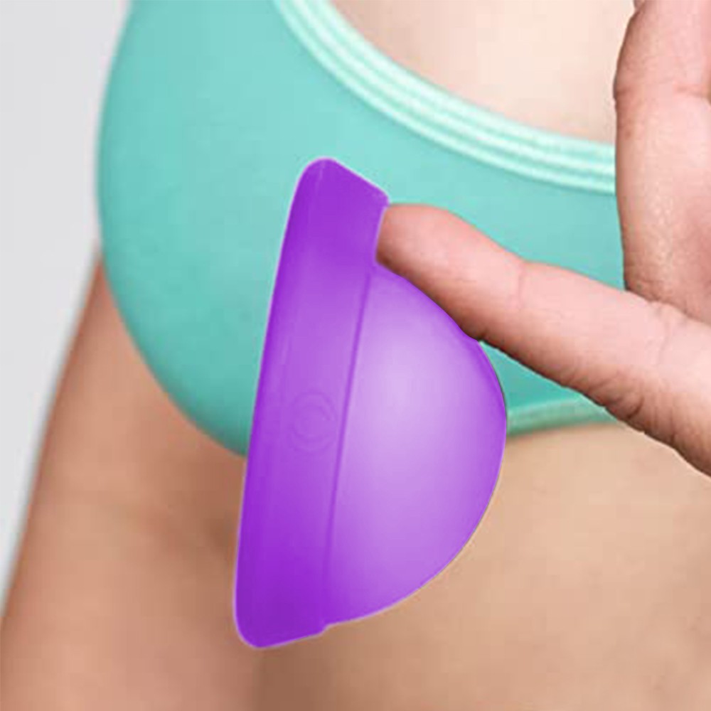 30ml Women Leak Proof Menstrual Cup Reusable Silicone Period Disc for Feminine Hygiene Purple