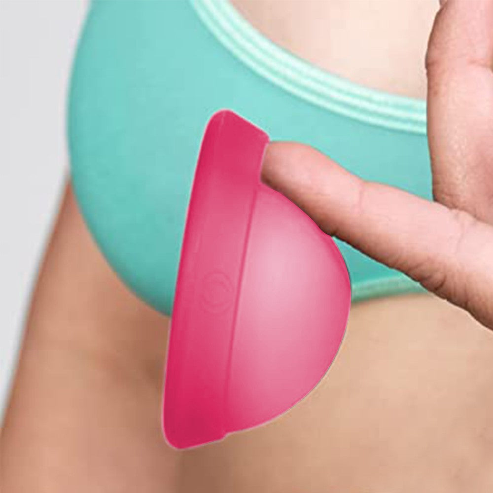 45ml Women Leak Proof Menstrual Cup Reusable Silicone Period Disc for Feminine Hygiene Pink