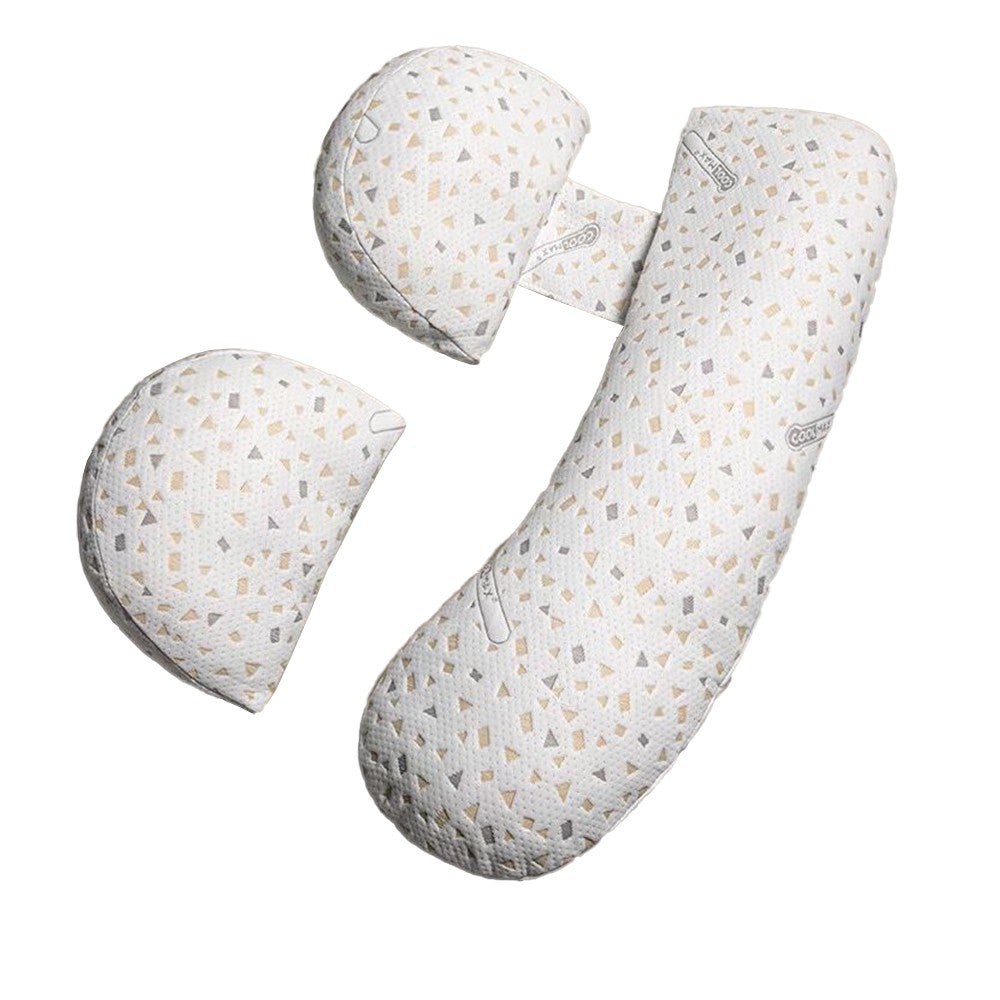 Dual-use Pregnancy Pillows Maternity Side Sleeper Pillow Waist Support Pillow Sleeping Pillow White