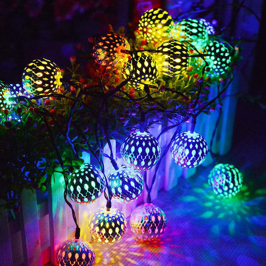 1 PCS 40LED Moroccan Globe String Lights Home Decor Multicolor Light