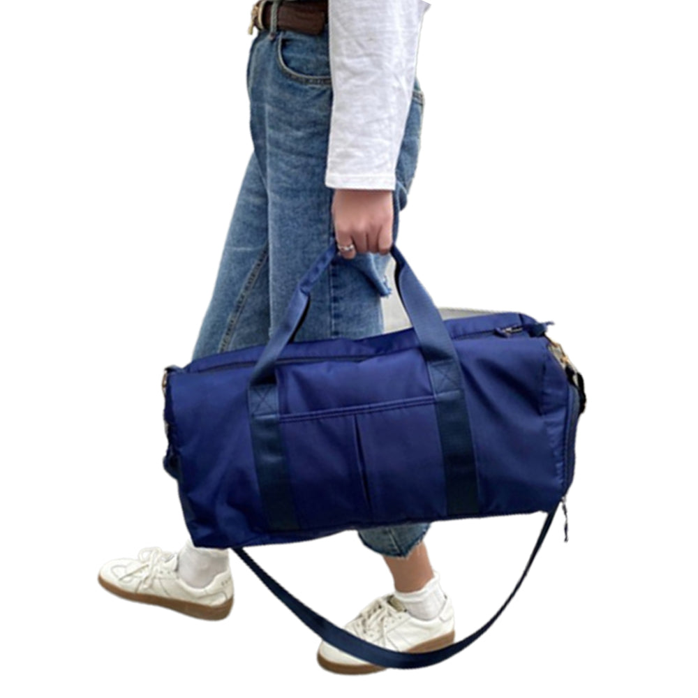 Portable Duffel Bag Travel Bag Navy Blue