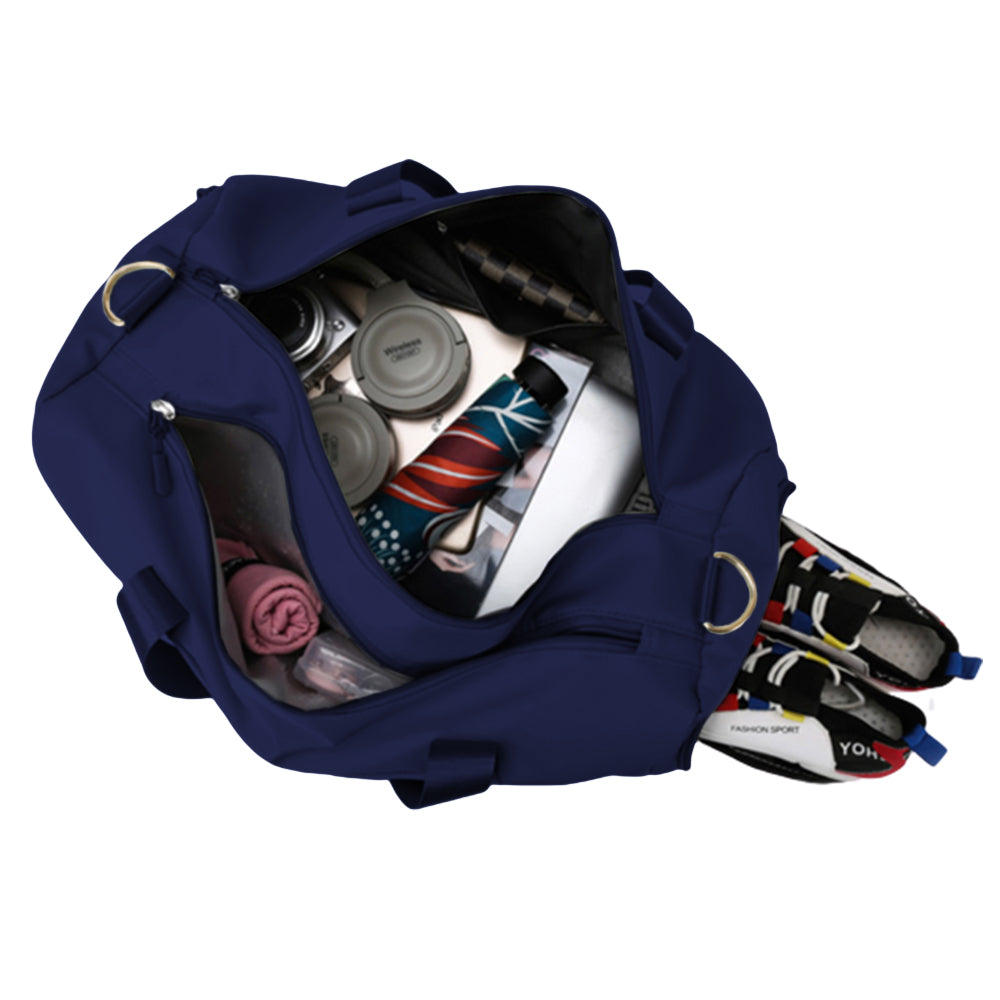 Portable Duffel Bag Travel Bag Navy Blue