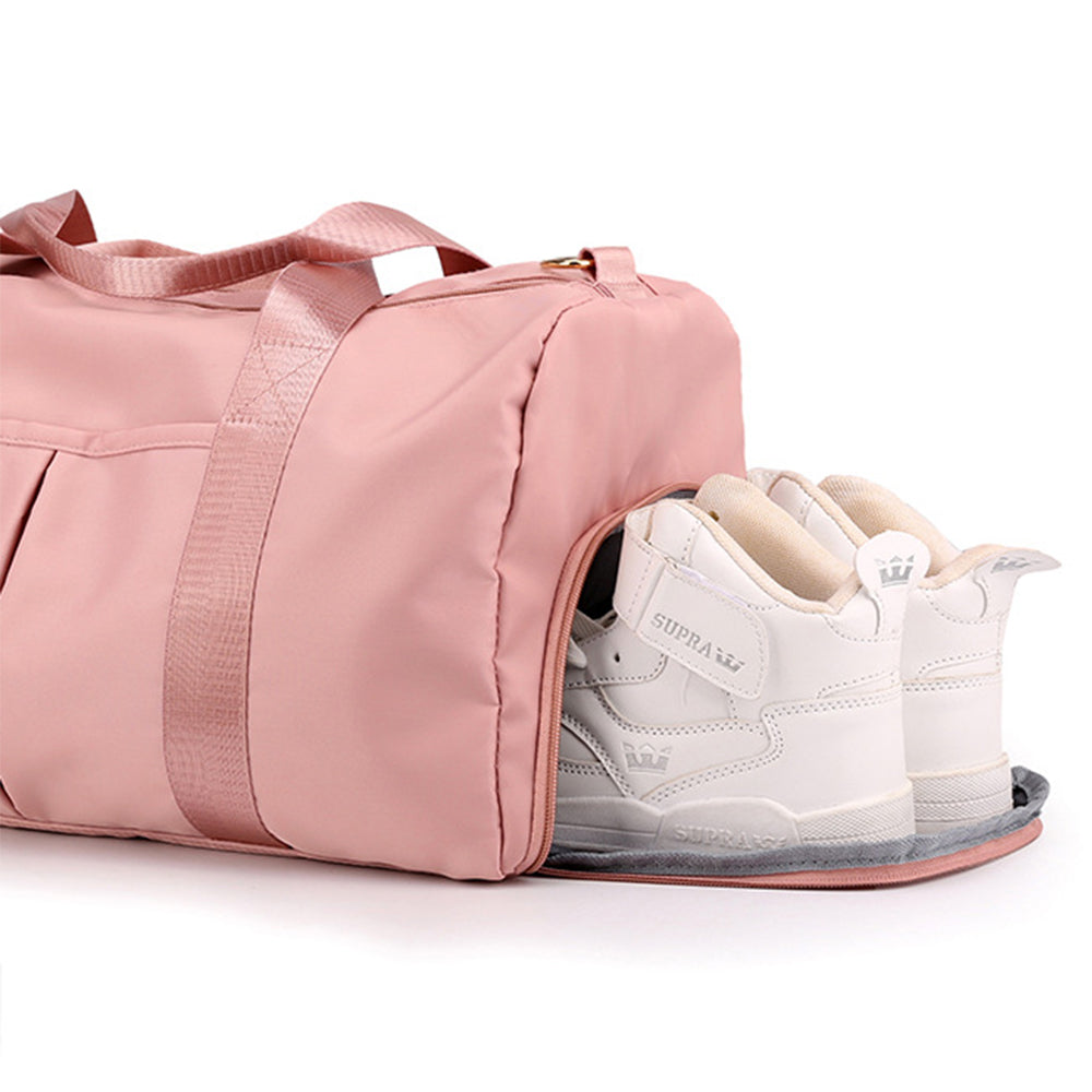 Portable Duffel Bag Travel Bag Pink