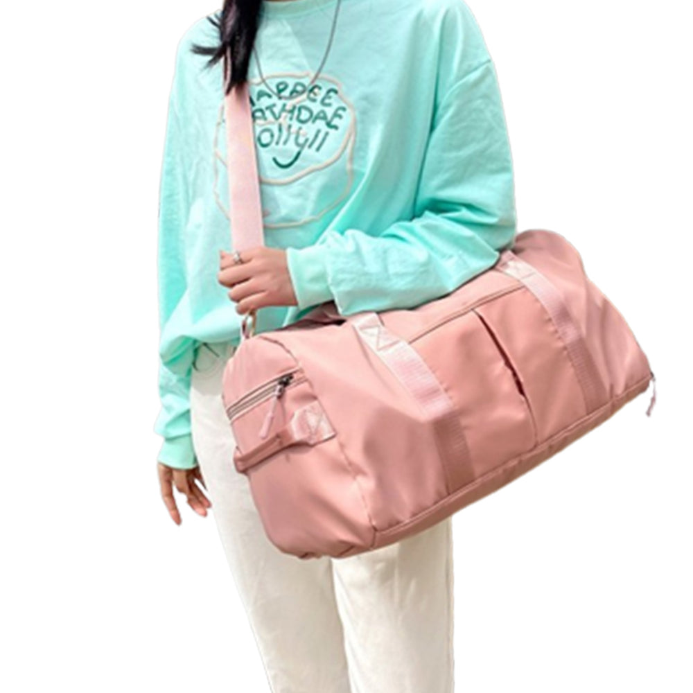 Portable Duffel Bag Travel Bag Pink