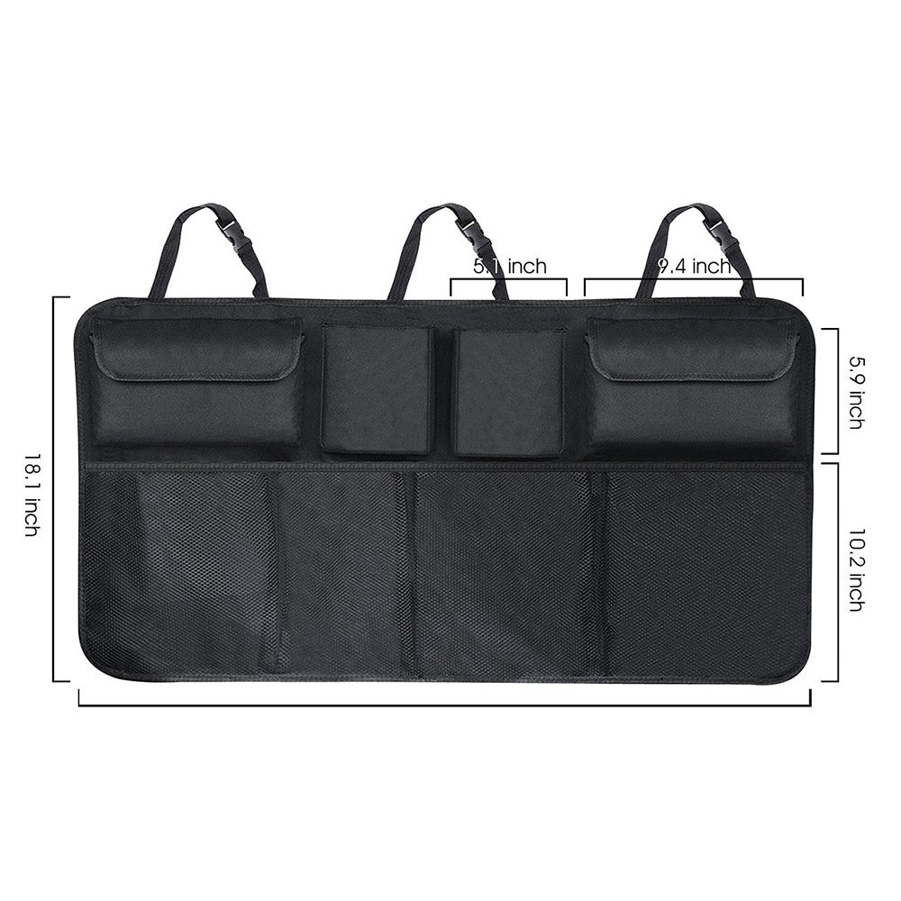 2 X Large Capacity Car Back Seat Trunk Organizer Hanging Storage Bag for SUV Hatchback