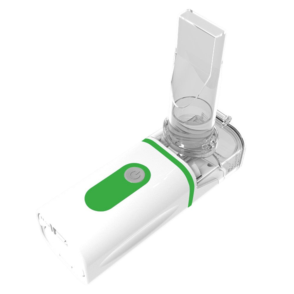 Portable Battery Operated Nebulizer Machine Green Handheld Mesh Nebulizer Mist Steam Inhaler for Breathing Problems