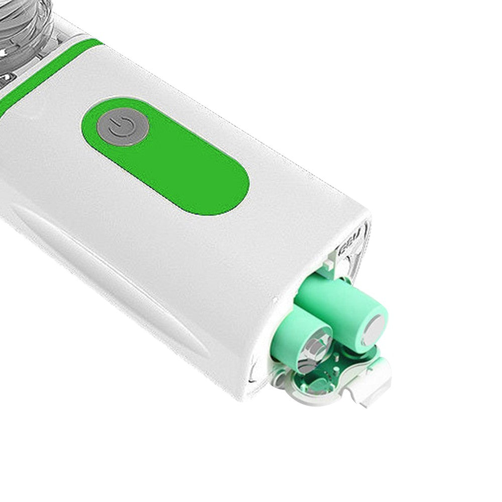 Portable Battery Operated Nebulizer Machine Green Handheld Mesh Nebulizer Mist Steam Inhaler for Breathing Problems