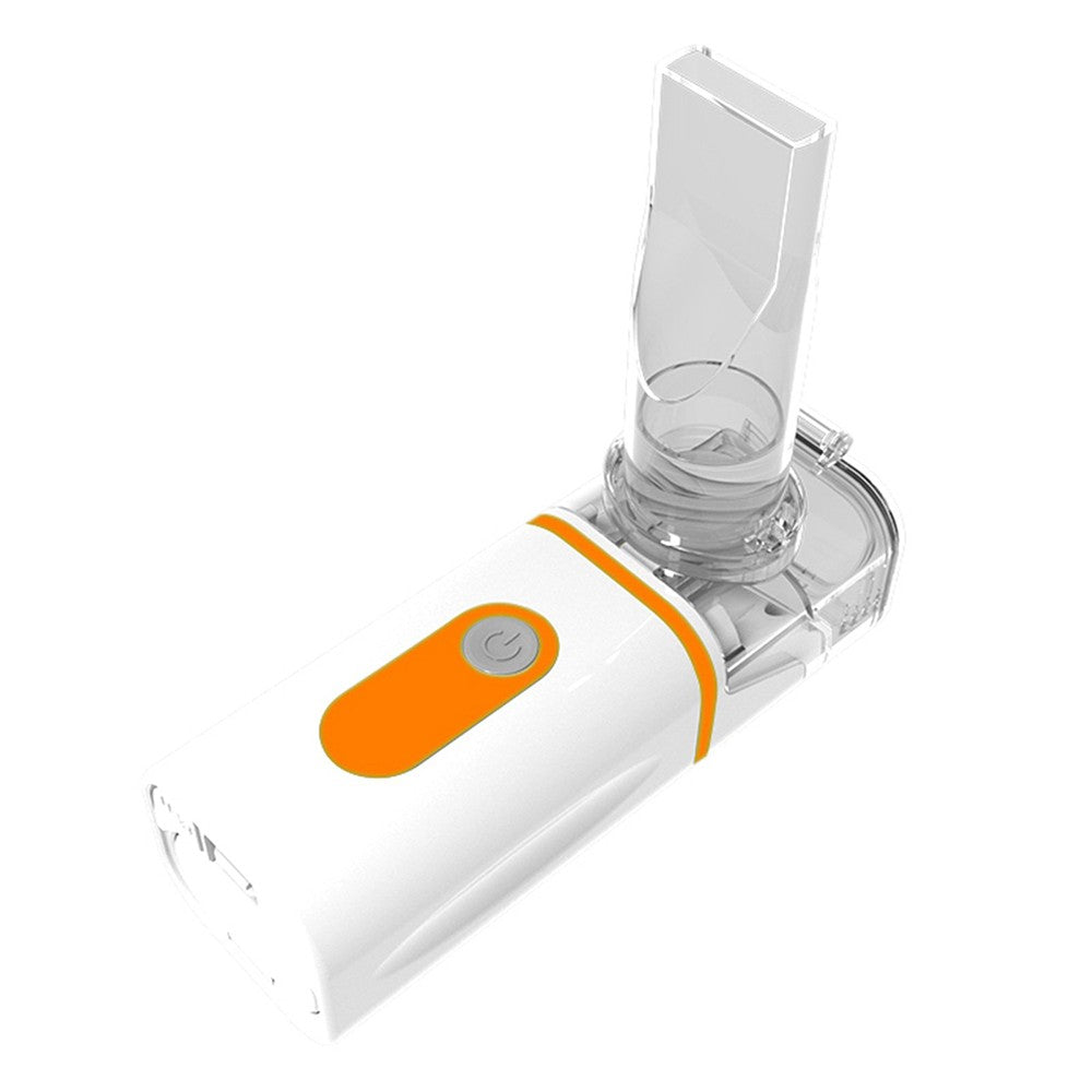 Portable Battery Operated Nebulizer Machine Orange Handheld Mesh Nebulizer Mist Steam Inhaler for Breathing Problems