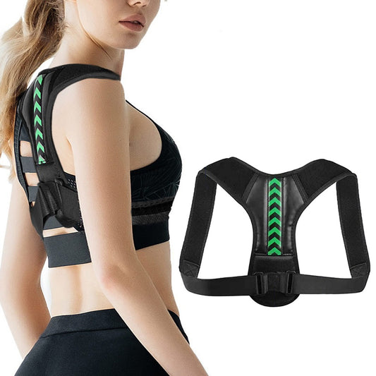 Adjustable Back Posture Corrector M Green Back Support Belt Lumbar Back Brace