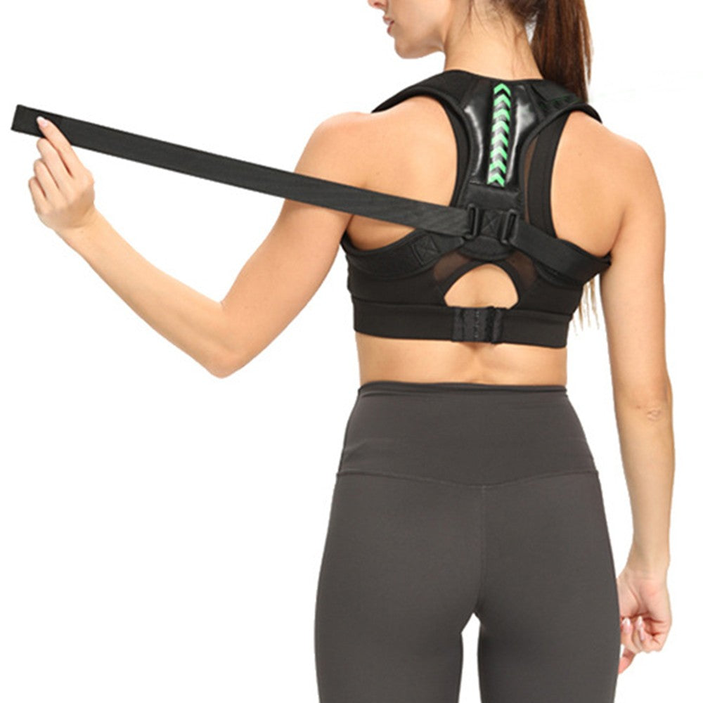 Adjustable Back Posture Corrector M Green Back Support Belt Lumbar Back Brace