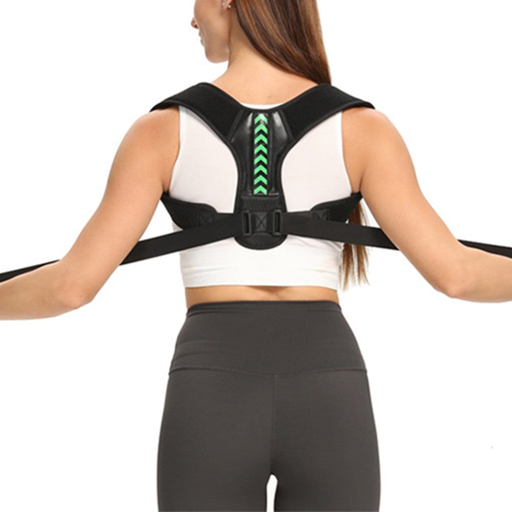 Adjustable Back Posture Corrector M Green Back Support Belt Lumbar Back Brace