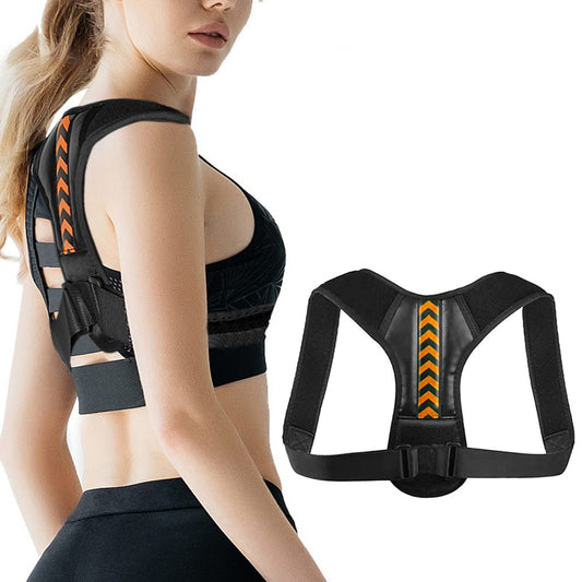 Adjustable Back Posture Corrector L Orange Back Support Belt Lumbar Back Brace