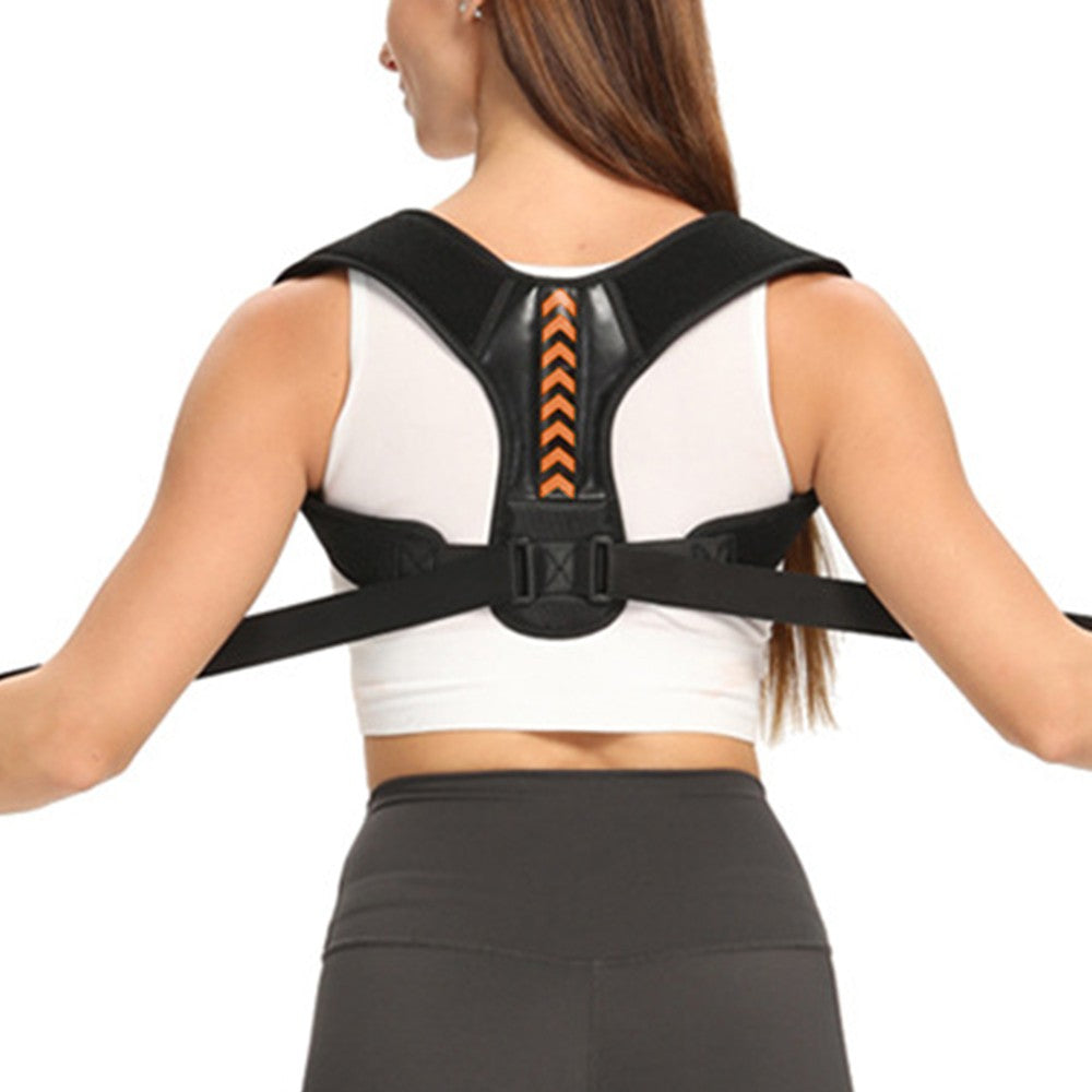 Adjustable Back Posture Corrector S Orange Back Support Belt Lumbar Back Brace