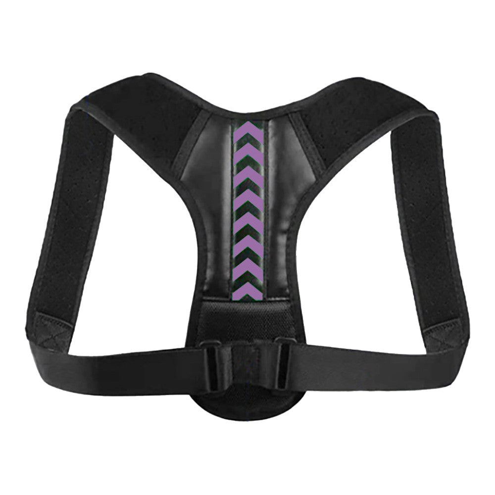 Adjustable Back Posture Corrector M Purple Back Support Belt Lumbar Back Brace