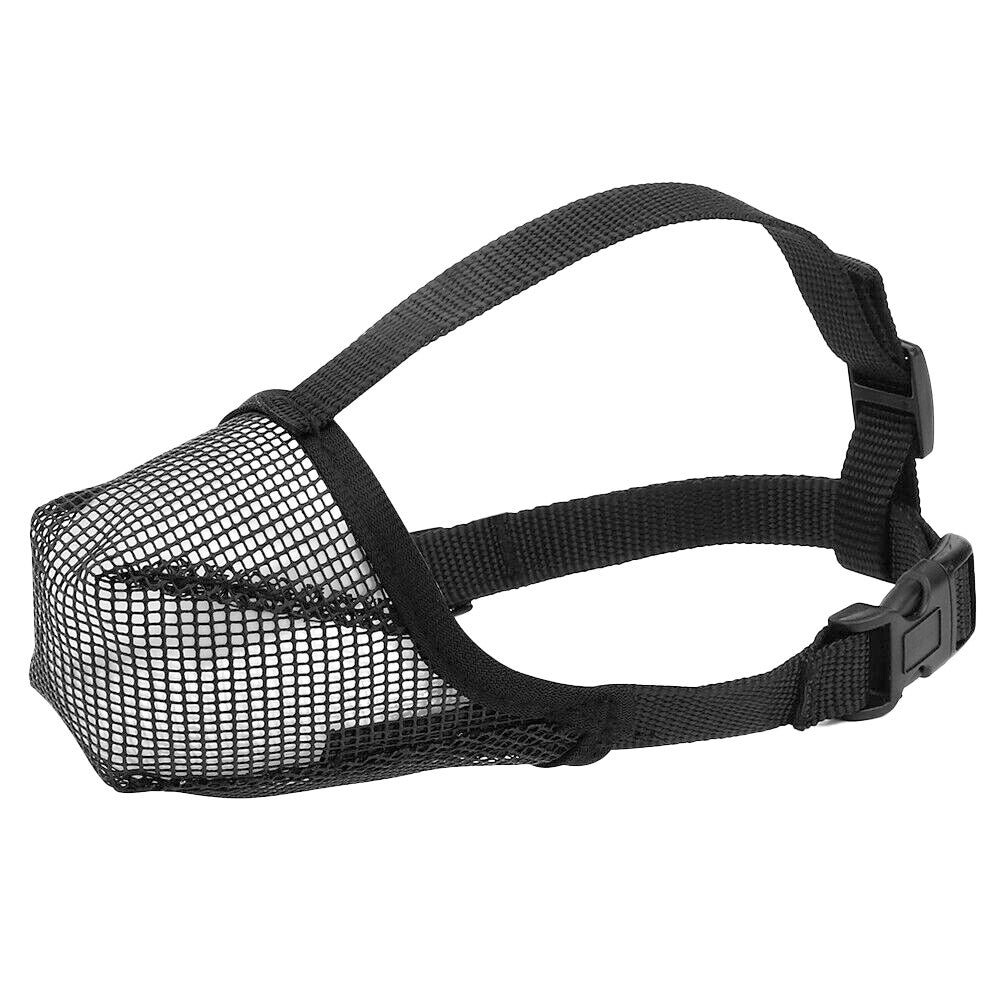 Pet Dog Muzzle Adjustable Mesh Covered Muzzles Breathable Pet Muzzle L Size