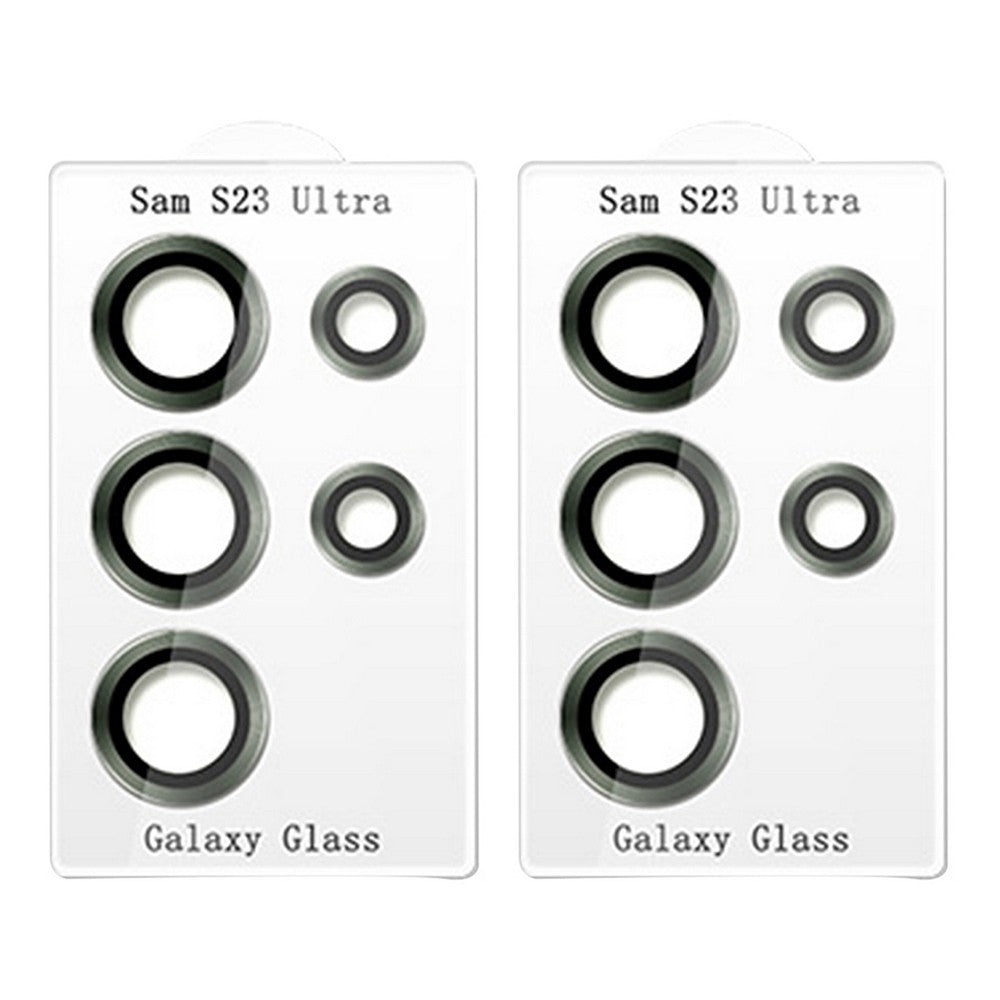 2 X Green for Samsung Galaxy S23 Ultra Camera Lens Protector Kit Tempered Glass Lens Covers Galaxy Accessories