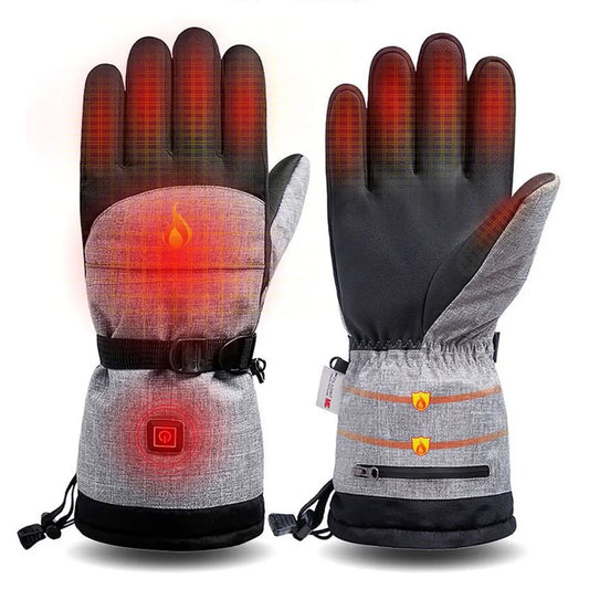 1 Pair Adult Heated Winter Gloves Touchscreen Gloves Battery Operated Warm Ski Gloves Cycling Gloves