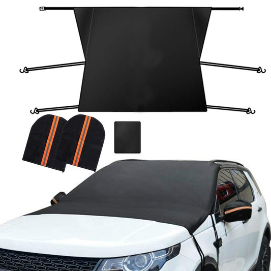 Non Magnetic Car Windshield Cover with Car Rearview Mirror Covers Car Windscreen Cover Car Front Snow Cover