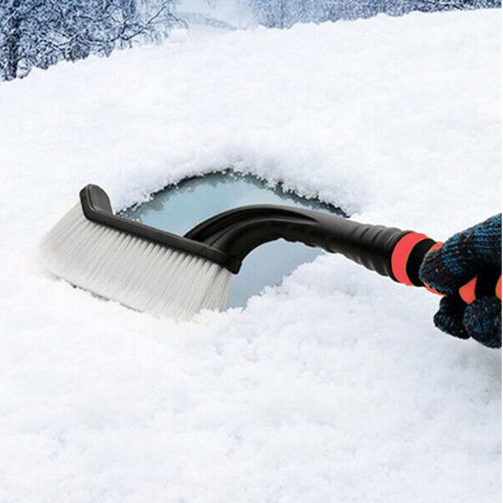 2-in-1 Detachable Ice Scraper and Snow Brush for Car Windshield Grey