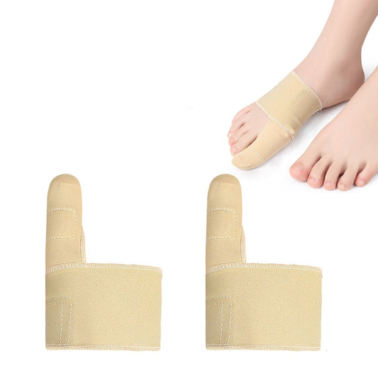 1 Pair of Unisex Bunion Corrector Toe Straightening Separators for Hallux Valgus Nude