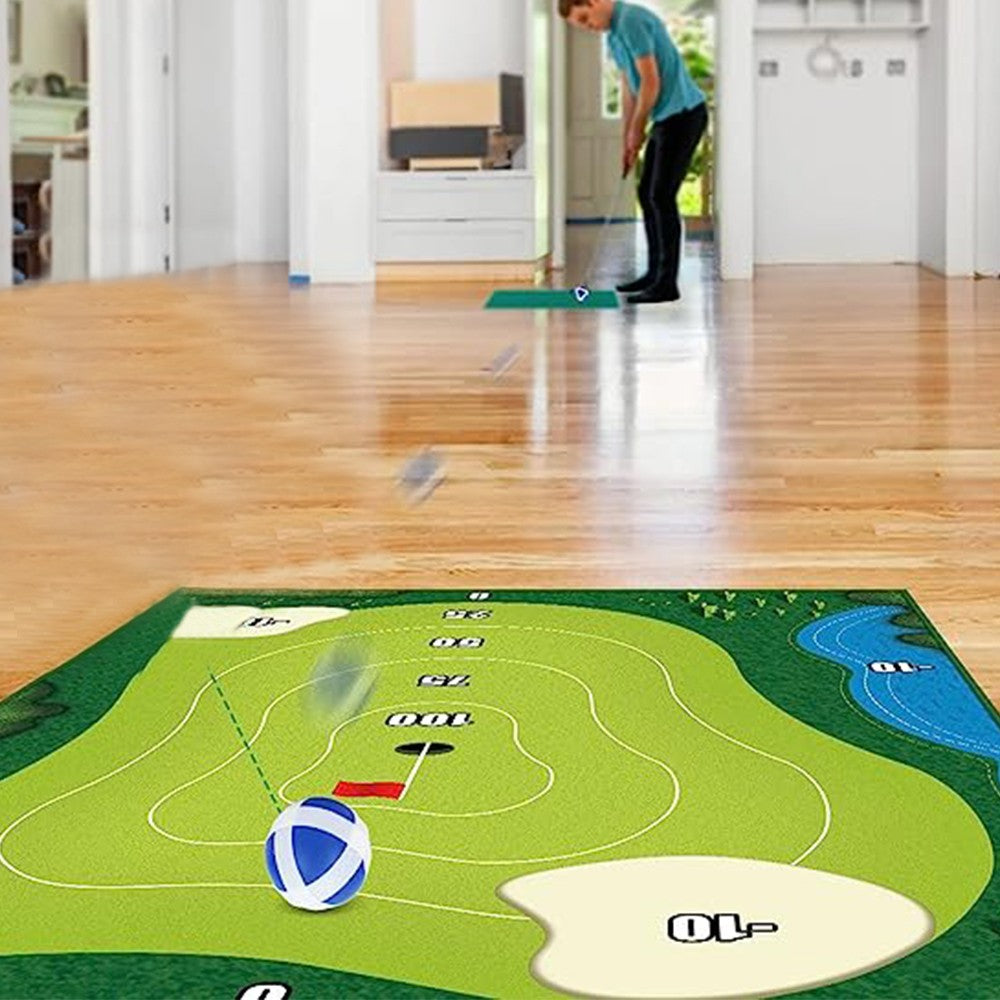 Chipping Golf Game Mat Set Golf Practice Mat Play Mat Indoor Outdoor Games Equipment