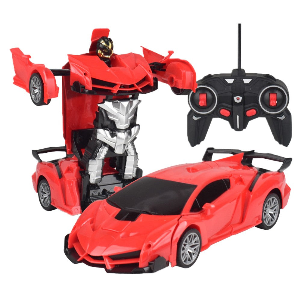 1Pc Remote Control Car Toy Transform Robot Toy Kids RC Car Red