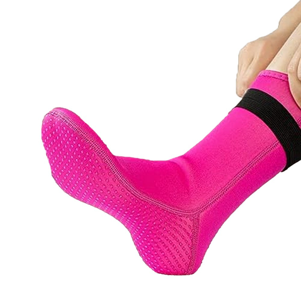 1 Pair Wetsuit Socks Neoprene Thermal Diving Socks Water Booties Rosered EU38-39