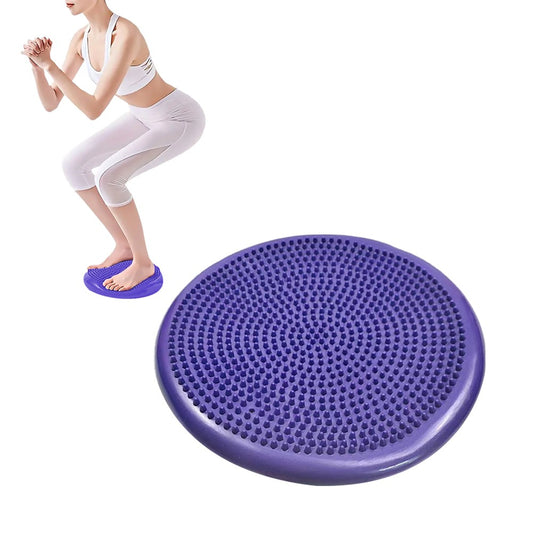 Yoga Training Mat Exercise Balance Stability Cushion Yoga Training Accessories - Purple