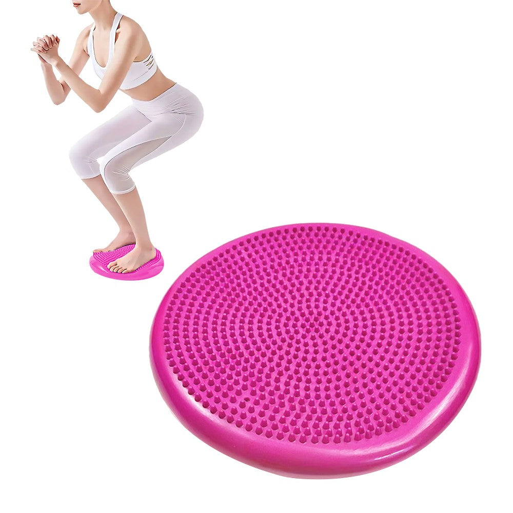 Yoga Training Mat Exercise Balance Stability Cushion Yoga Training Accessories - Rose Red