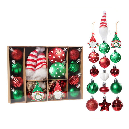 1 Set of 32Pcs Christmas Balls Ornaments Christmas Tree Hangings - Style 4