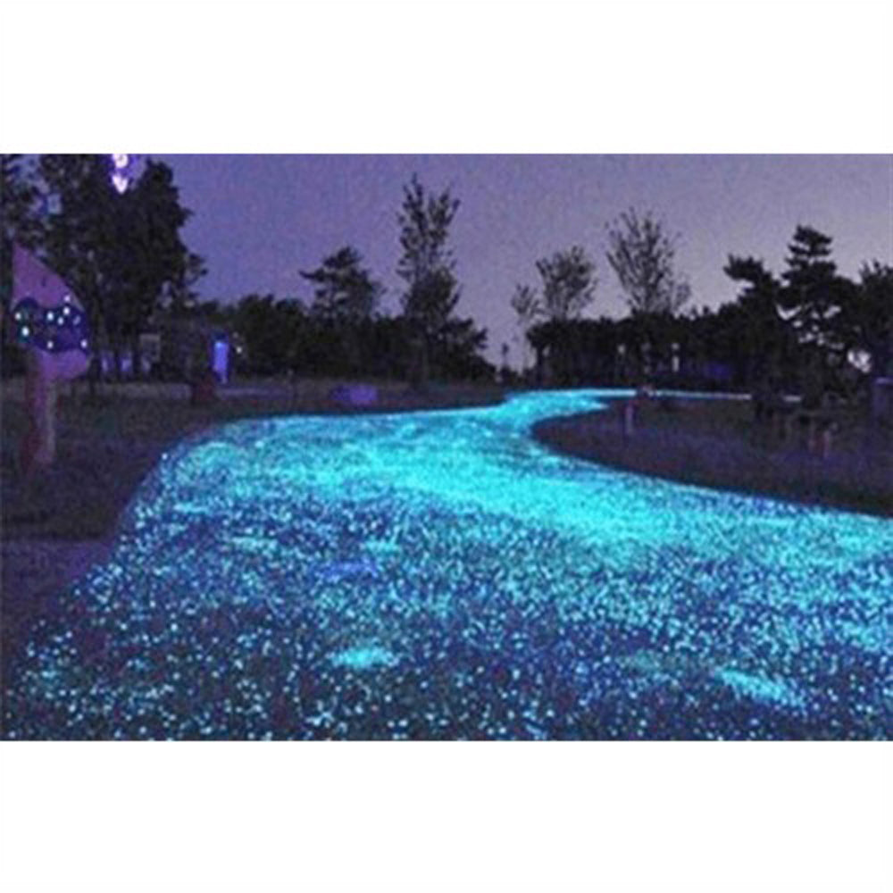 100Pcs Glow-in-the-Dark Pebbles White 3