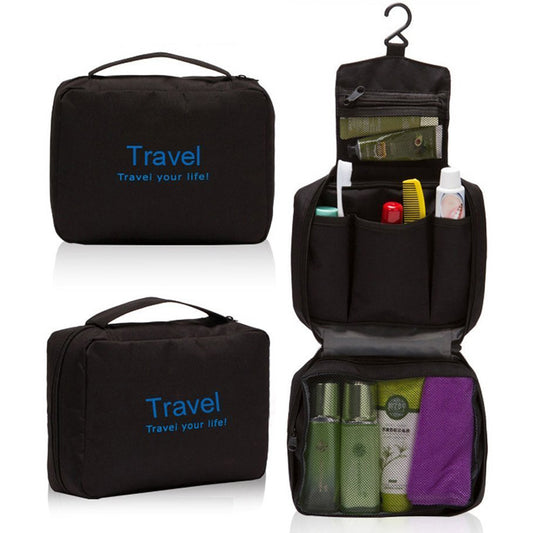 Hanging Travel Toiletry Bag Black