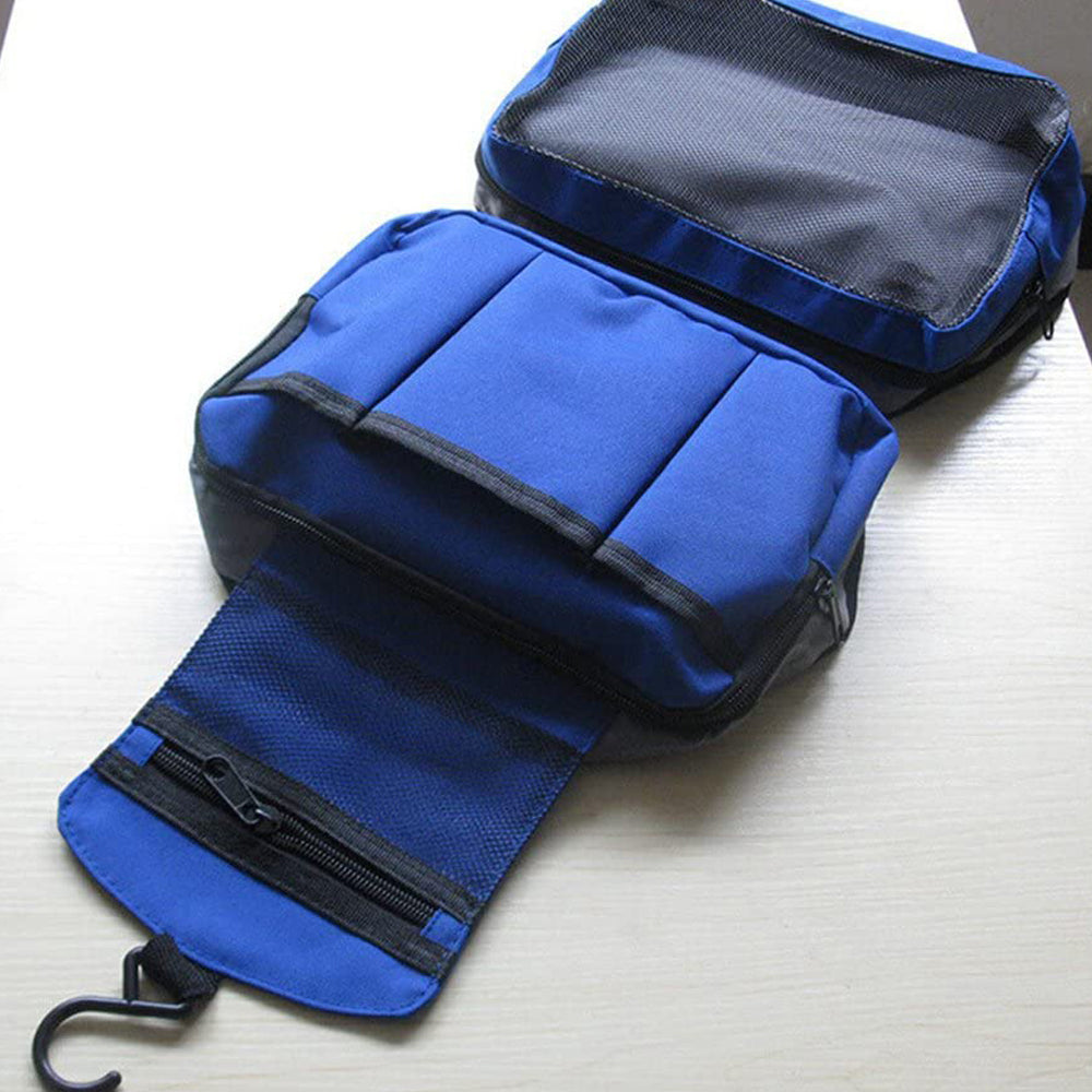 Hanging Travel Toiletry Bag Blue