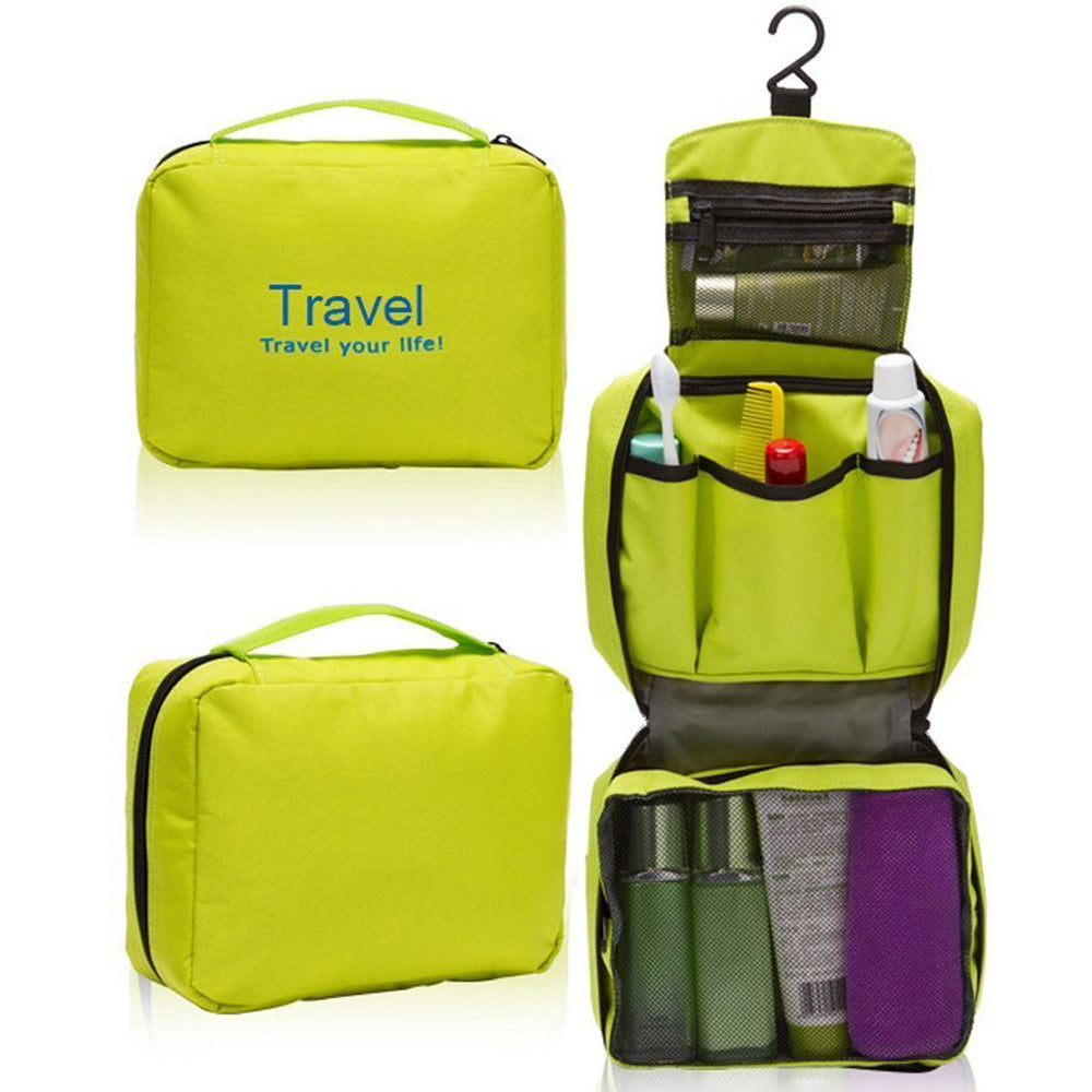 Hanging Travel Toiletry Bag Green