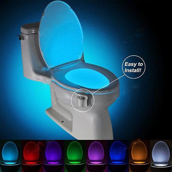 8 Colors Motion Activated Sensor Toilet Nightlight