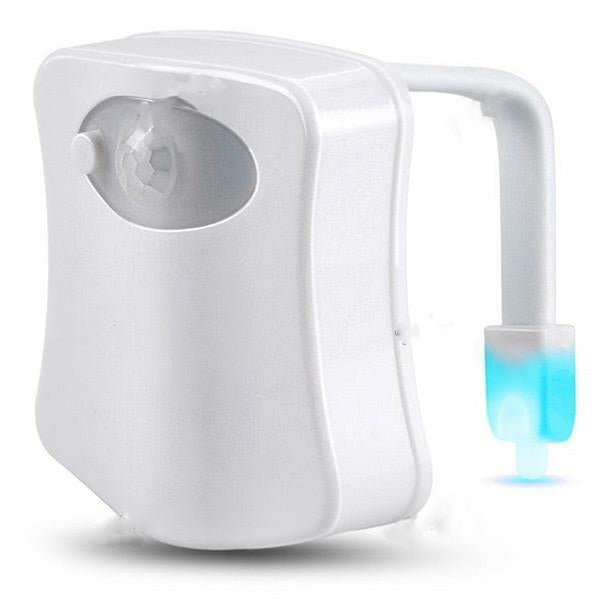 2 Pack 8 Colors Motion Activated Sensor Toilet Nightlight