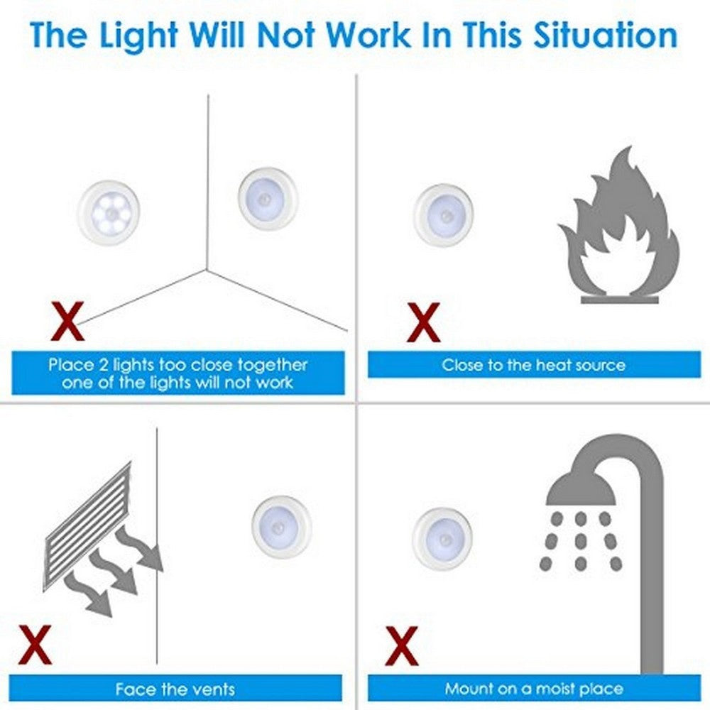 3PCS Cordless LED Motion Sensor Light Set