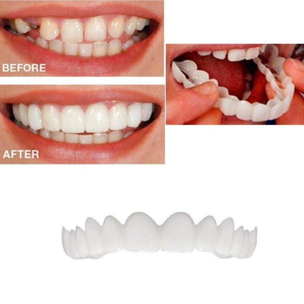 2PCS Cosmetic Snap On Instant Smile Comfort Teeth Sockets