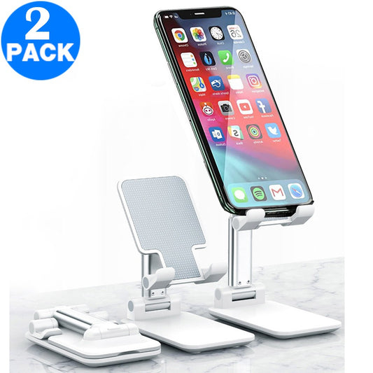 2 X Adjustable Cell Phone Stand Foldable Stand