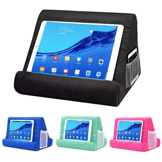 Multi Angle Soft Pillow Mobile Phone Holder IPad Tablet Stand with Mesh Bag and Handle Style 1