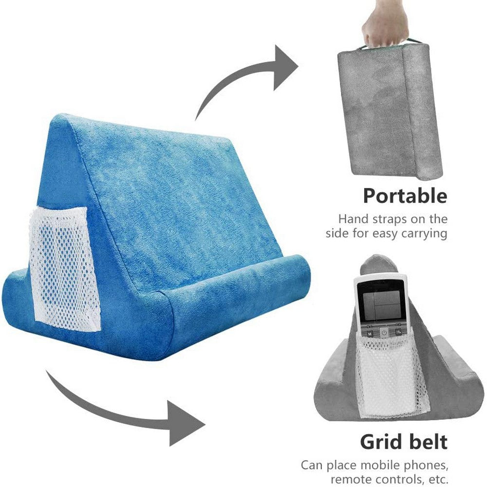 Multi Angle Soft Pillow Mobile Phone Holder IPad Tablet Stand with Mesh Bag and Handle Style 1