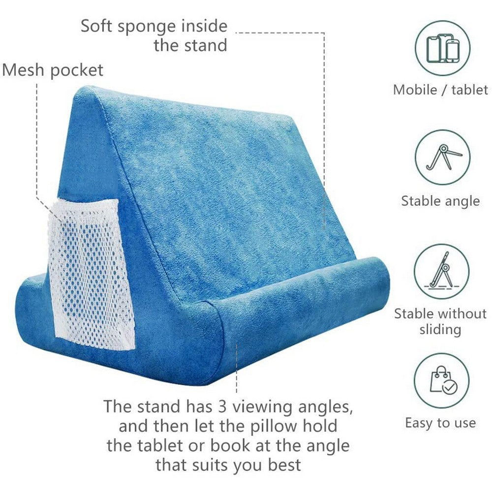 Multi Angle Soft Pillow Mobile Phone Holder IPad Tablet Stand with Mesh Bag and Handle Style 1