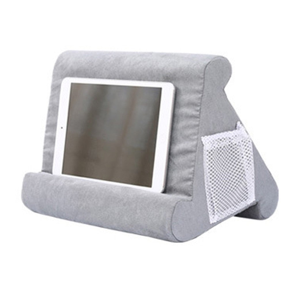 Multi Angle Soft Pillow Mobile Phone Holder IPad Tablet Stand with Mesh Bag and Handle Style 1