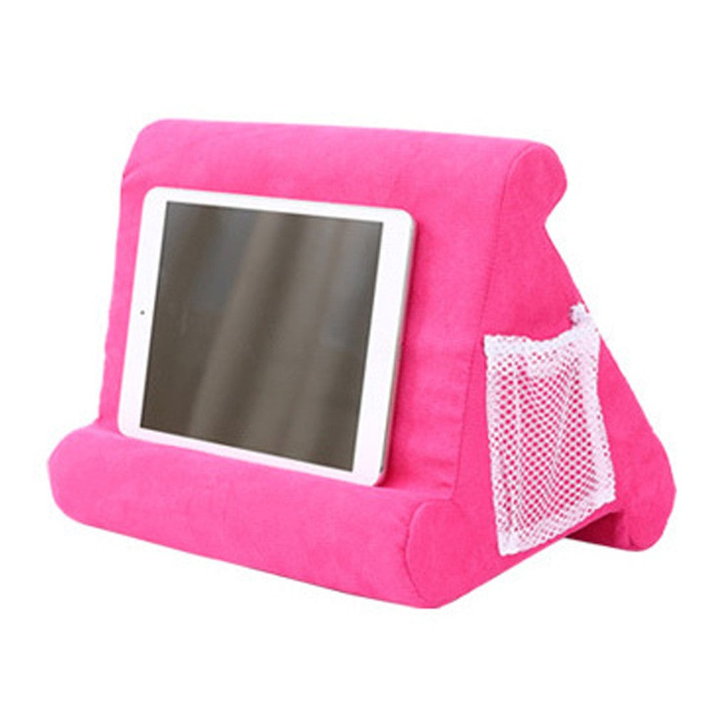 Multi Angle Soft Pillow Mobile Phone Holder IPad Tablet Stand with Mesh Bag and Handle Style 1